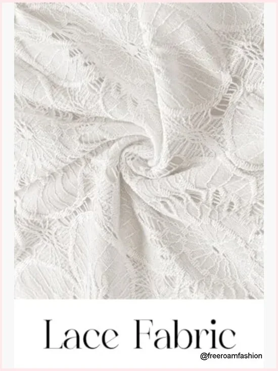 Long Sleeve Floral Maxi Dress with Pockets, Lace Eyelet Boho Formal - Picture 5 of 7